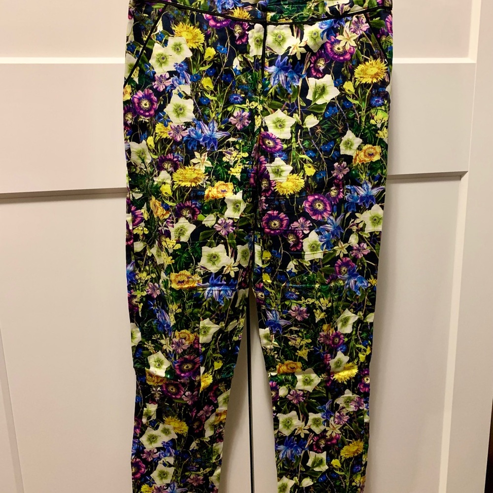 Floral high waisted pants